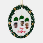 クリスマスリースフォトオーナメント セラミックオーナメント (右)