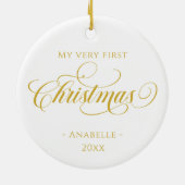 クリスマスリースフォトオーナメント セラミックオーナメント (裏面)