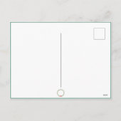 クリスマスリースフォトグパーソナライズされたリーンホリデイ シーズンポストカード (裏面)