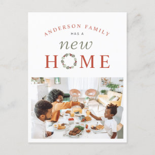 クリスマスリースフォトニューホームホリデームービング 案内ポストカード