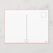 クリスマスリースフォトパーソナライズされたホリデー シーズンポストカード (裏面)