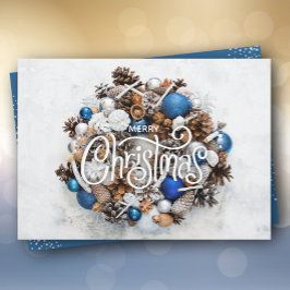 クリスマスリースフラット シーズンカード