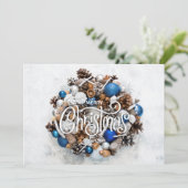 クリスマスリースフラット シーズンカード (スタンド正面)