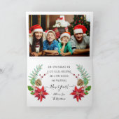 クリスマスリースフローラホリーパインコーンファミリー シーズンカード (内部)