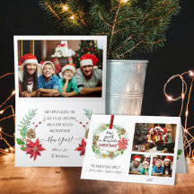 クリスマスリースフローラホリーパインコーンファミリー