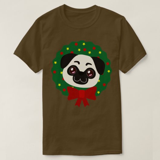 クリスマスリースプグ Tシャツ (デザイン正面)