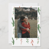 クリスマスリースベビーシャワー招待状 招待状 (裏面)