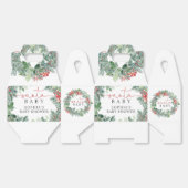 クリスマスリースベビーシャワー フェイバーボックス (見開き)