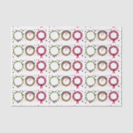 クリスマスリースホリデーグリーティング 薄葉紙