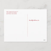 クリスマスリースホリデーポストカード – ベリー シーズンポストカード (裏面)