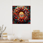 クリスマスリースポスター ポスター (キッチン)