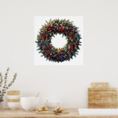 クリスマスリースポスター ポスター (キッチン)