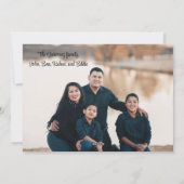 クリスマスリースメイキングホリディグリーティング シーズンカード (裏面)