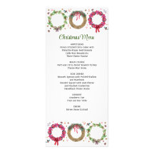 クリスマスリースメイキングホリデーパーティメニュー