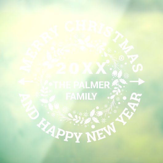 クリスマスリースメリークリスマスの名前を追加 ウィンドウサイン (シート3)