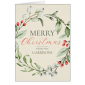 クリスマスリースメリークリスマスノンフォト (正面)