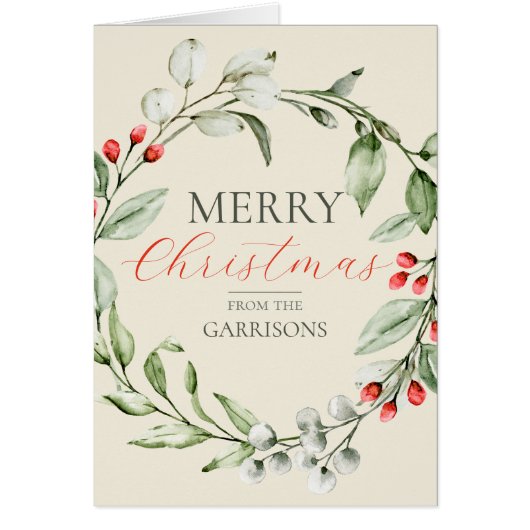 クリスマスリースメリークリスマスノンフォト (正面)