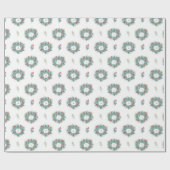 クリスマスリースラッピング紙 ラッピングペーパー (フラット)