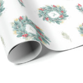 クリスマスリースラッピング紙 ラッピングペーパー (ロールコーナー)