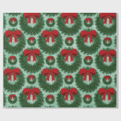 クリスマスリースラッピング紙 ラッピングペーパー (フラット)