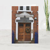 クリスマスリースロンドンアーキテクチャ写真 カード (正面)