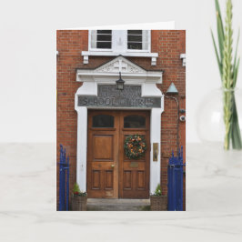 クリスマスリースロンドンアーキテクチャ写真 カード