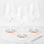 クリスマスリースワインマーカゲストID ワイングラスタグ (セット)