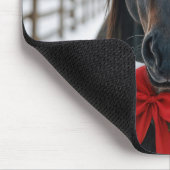 クリスマスリース付き馬 マウスパッド (コーナー)