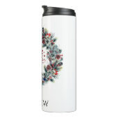 クリスマスリース信じタイポグラフィモノグラム タンブラー (回転右)