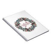 クリスマスリース信じタイポグラフィ ノートブック (右側)