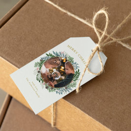 クリスマスリース写真 ギフトタグ