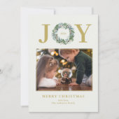 クリスマスリース写真 シーズンカード (正面)