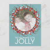 クリスマスリース写真 シーズンポストカード (正面)