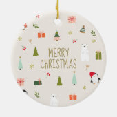 クリスマスリース写真 セラミックオーナメント (裏面)