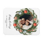 クリスマスリース写真 マグネット (横)
