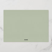 クリスマスリース写真 箔シーズンカード (裏面)