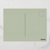 クリスマスリース写真 箔シーズンポストカード (裏面)