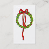 クリスマスリース名刺 名刺 (裏面)
