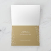 クリスマスリース折り畳みビジネスホリデーカード シーズンカード (内部)