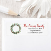 クリスマスリース水の色 ラベル (インサイチュ)