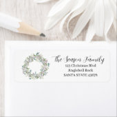 クリスマスリース水の色 ラベル (インサイチュ)