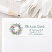 クリスマスリース水の色 ラベル (インサイチュ)