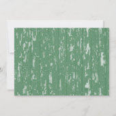 クリスマスリース金ゴールド幾何リハーサルディナー 招待状 (裏面)