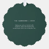 クリスマスリース |すべてメリーの写真 オーナメントカード (裏面)