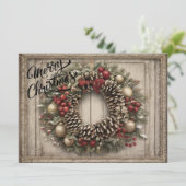 クリスマスリース オーダーメイド シーズンカード (スタンド正面)