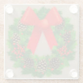 クリスマスリース ガラスコースター (裏面)