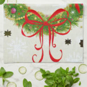 クリスマスリース キッチンタオル (折り畳み)