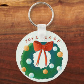クリスマスリース キーホルダー (正面)