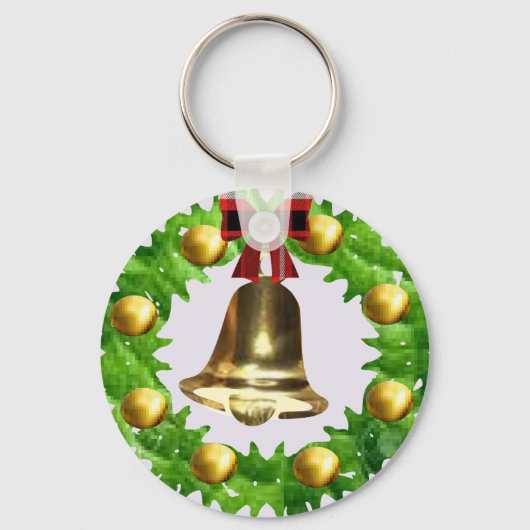 クリスマスリース キーホルダー (正面)