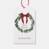 クリスマスリース ギフトタグ (正面)